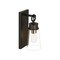 Z-Lite Wentworth 1 Light Wall Sconce, Matte Black & Clear 2300-1SS-MB - alternate 2